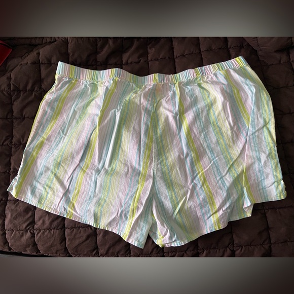 Striped cotton pyjama shorts - Picture 2 of 3